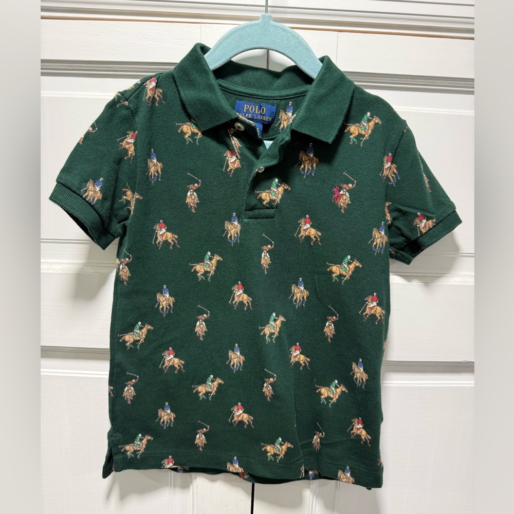 Polo by Ralph Lauren Kids Polo Shirt with Equestrian Print